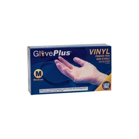 Ammex Disposable Gloves, 4 mil Palm, Vinyl, Powder-Free, XL, Clear IVPF48100